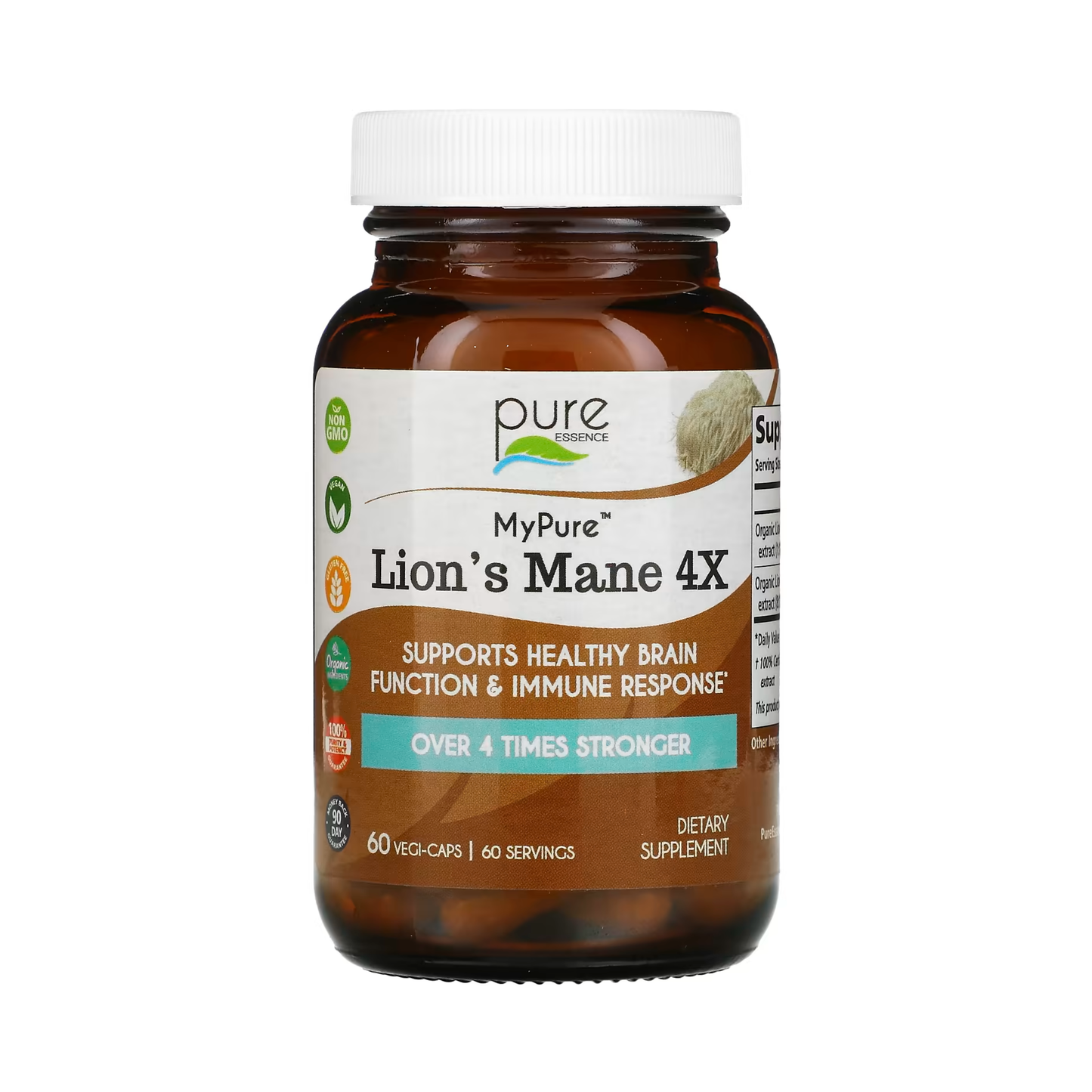 LIONS MANE 4x STRENGTH BY PURE